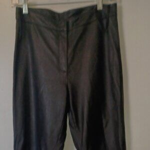 Women's Black Chache Genuine Leather Pants Size 6